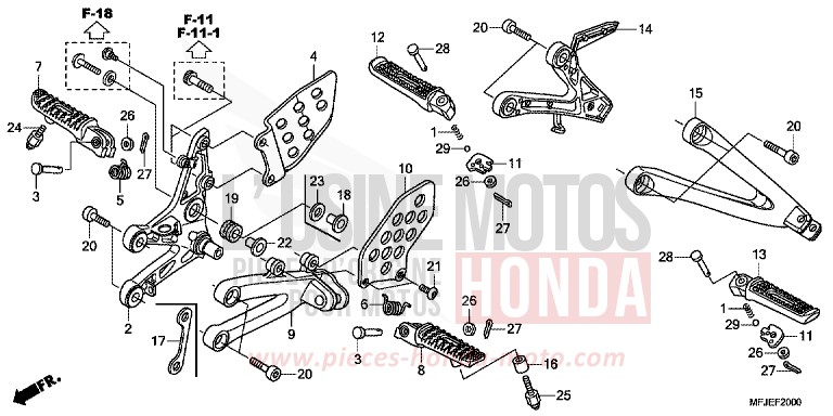 STUFE von CBR600RR ABS GRAPHITE BLACK (NHB01) von 2012
